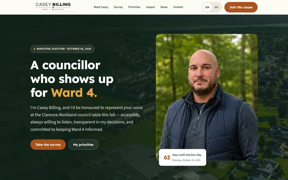 Casey Billing — Ward 4, Clarence-Rockland